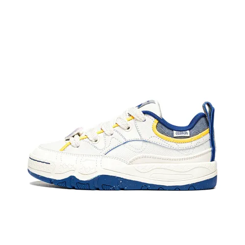 LiNing CF Tracing Honor 3 Cushioning Wear Resistant Low Top Sports Casual Shoes Women's White Blue