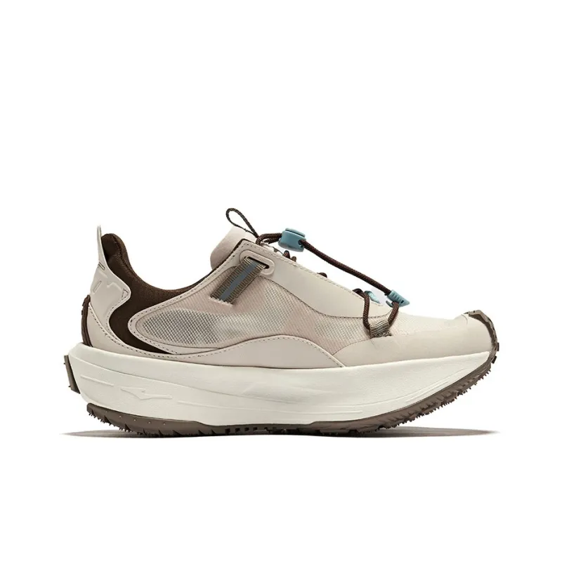Erke Mountain Realm Breathable Slip-Resistant Low-Top Casual Shoes Women's Pink Brush Gray Coffee-1