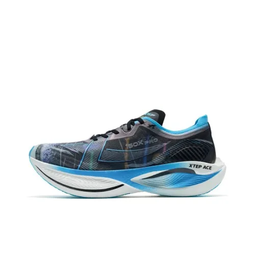 XTEP 160X 3.0 Pro Running Shoes Men Low-Top Black Blue