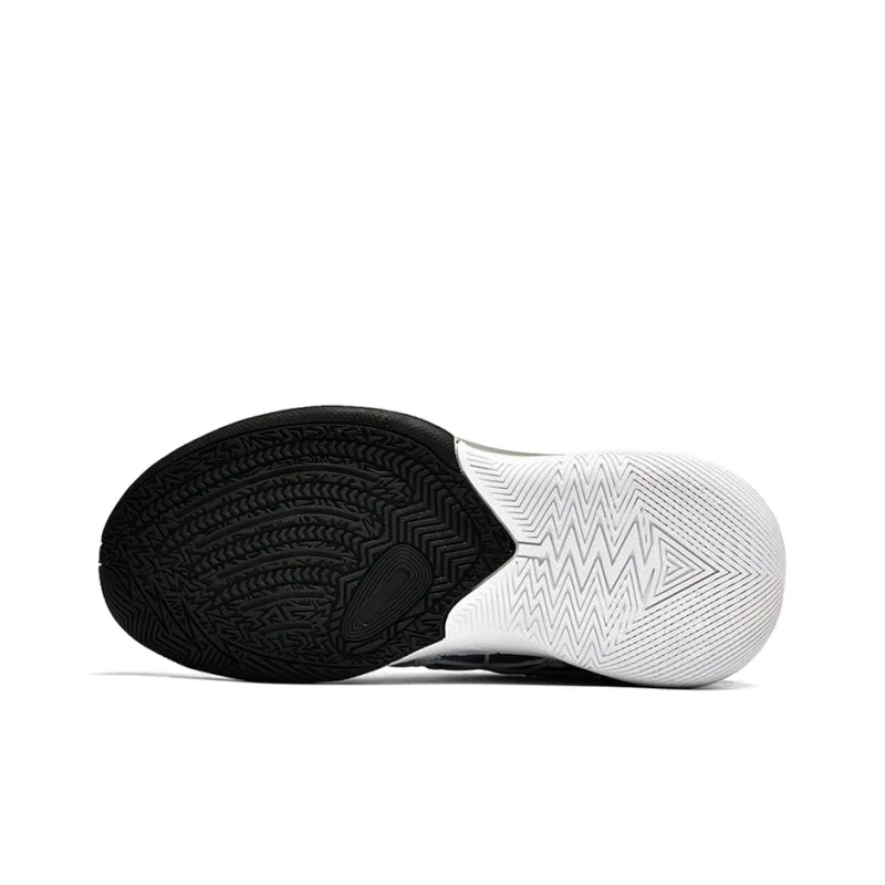 Animal Claws Low Top Basketball Shoes Unisex Black White-3