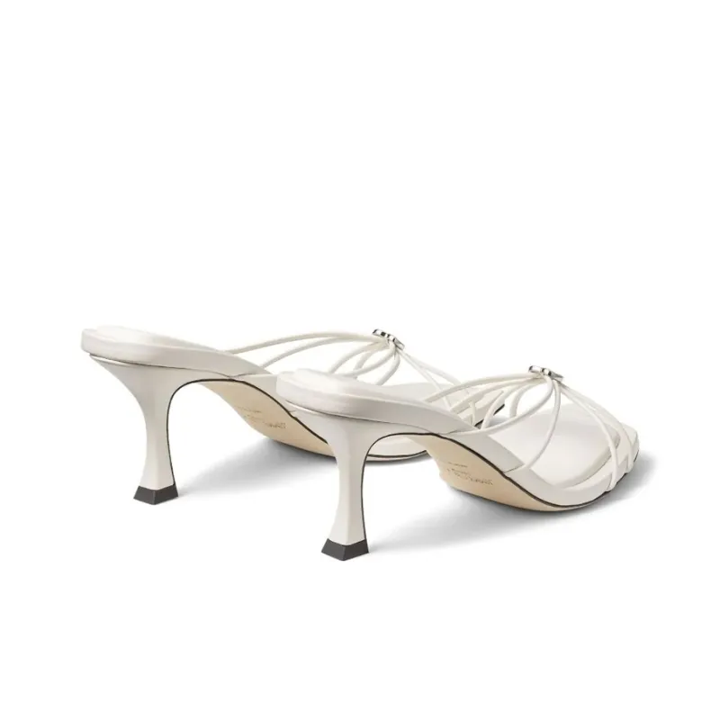 Jimmy Choo Indiya Stylish Sandal 7cm Women's White-3