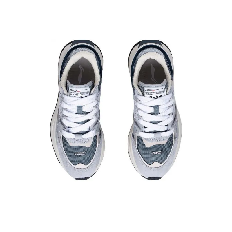 LiNing 001 Innocence V2 Innocent V2 Durable Breathable Low Top Sports Casual Shoes Women's Gray Blue-3