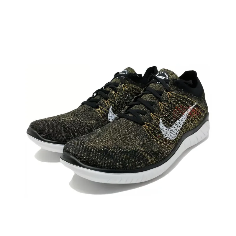 Nike Free Rn 2018 Flyknit Black Club Gold-2