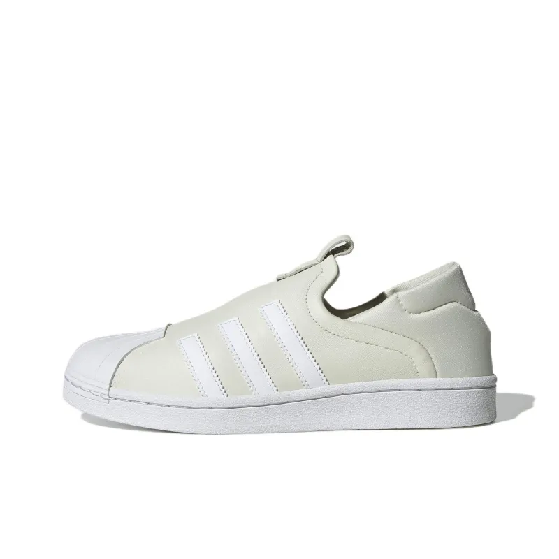 Adidas Originals SUPERSTAR Anti Slip Wear Resistant Low Top Skateboard Shoes Women's Green White-0