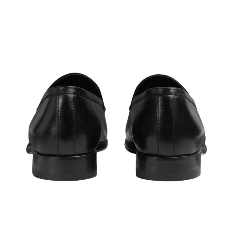 GUCCI Jordaan Loafers 0.6cm Women's Black-4