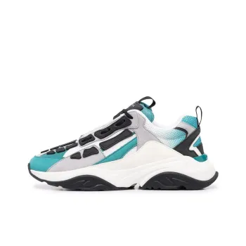 AMIRI Bone Runner Casual Shoes Men Low-Top Blue With White Lettering