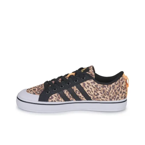 Adidas Neo Bravada 2.0 Anti-Slip Wear-Resistant Low-Top Skateboard Shoes Women's Leopard Print