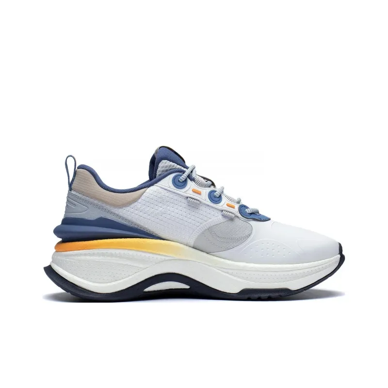 LiNing Exceed 5 Cushioned Anti Slip And Wear Resistant Lightweight Low Top Casual Shoes Men's Mist White-1