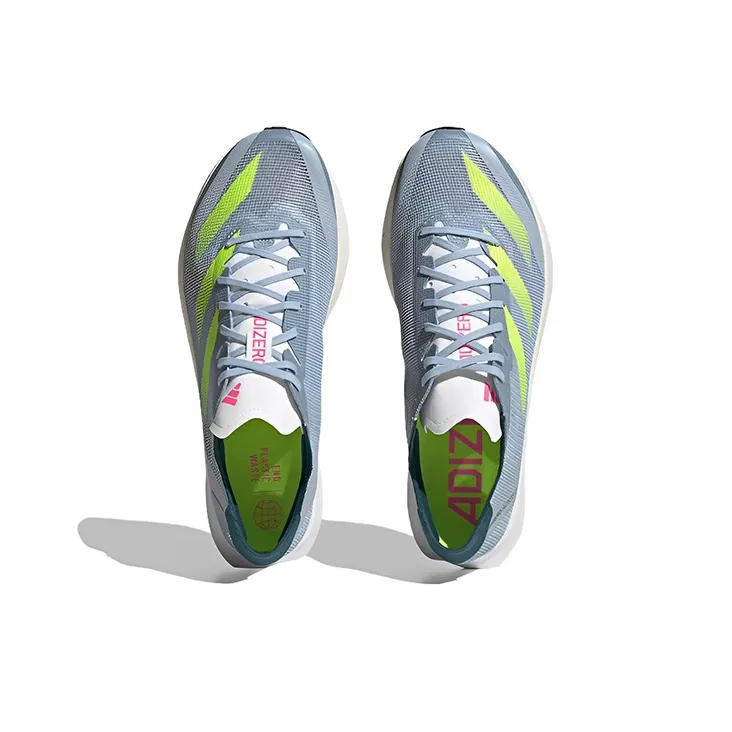 Adidas Adizero Adios 8 Shoes 'Wonder Blue Lucid Lemon'-3