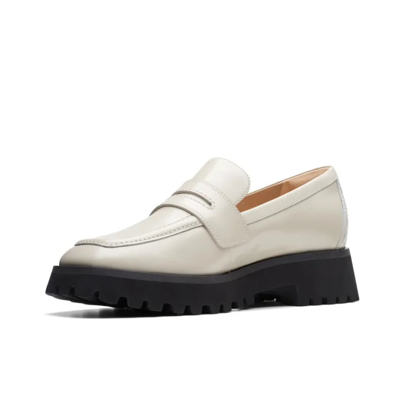 Clarks Trendy Series Loafers Women's White-1