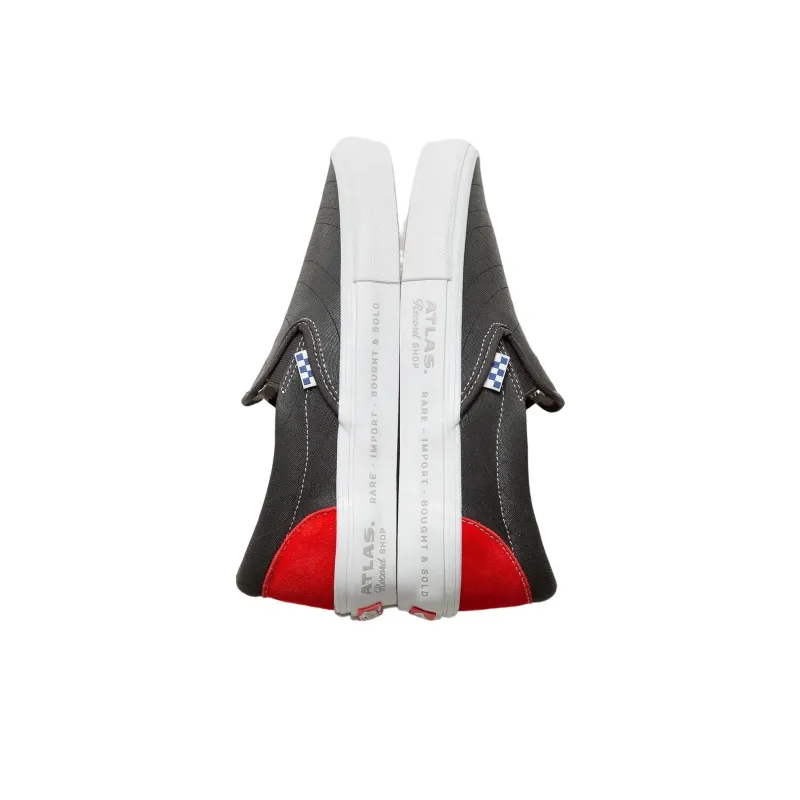 Vans X Atlas Skate Slip On 'Grey Red White'-3