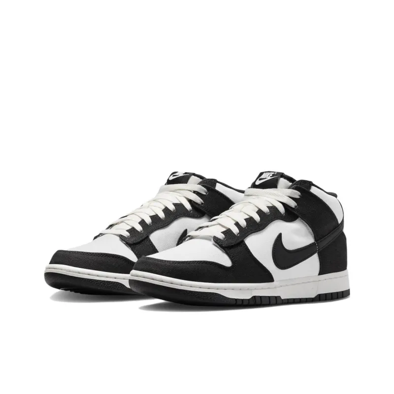 Nike Dunk Mid Canvas Panda-2