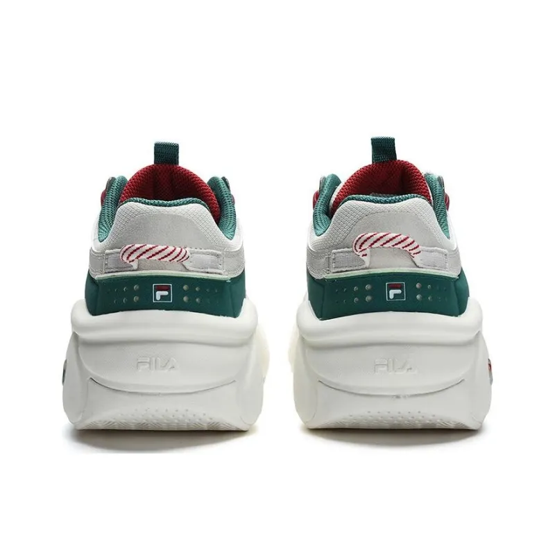 FILA Panini Xmas Shoes 'White Green Red' Women's-4