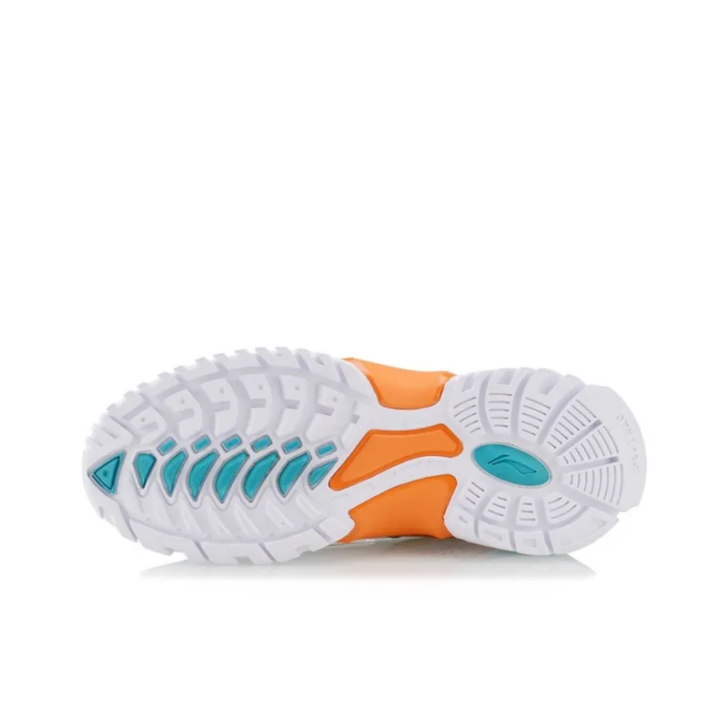 LiNing Aurora Skywalk Casual Shoes Women's Low Top Green White Orange-3