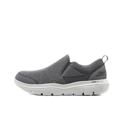 Skechers Go Walk Evolution Ultra Cushioning Anti-Slip And Wear-Resistant Low-Top Sports Casual Shoes Men's Gray