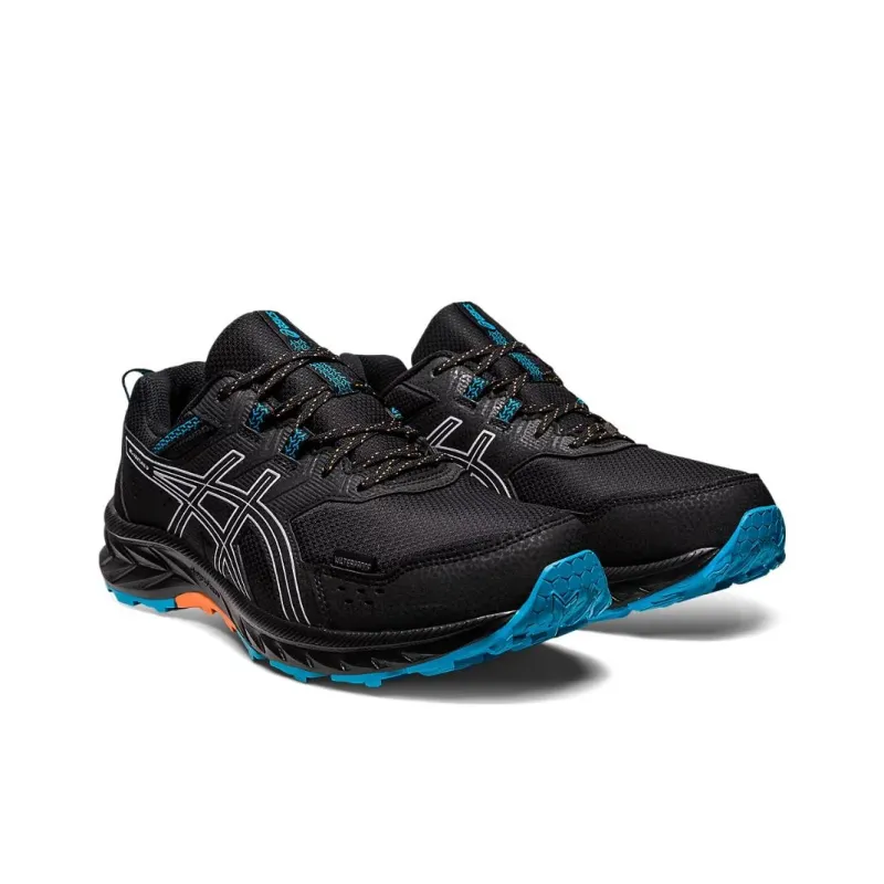 Asics Gel Venture 9 Waterproof 'Black Blue Peach'-2
