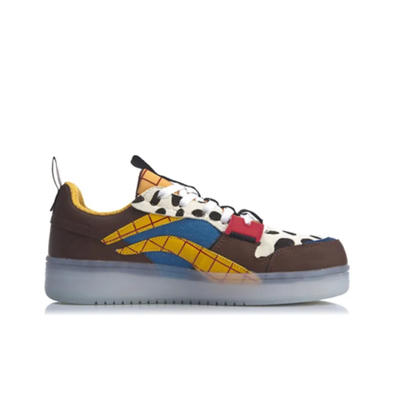 LiNing Disney Toy Story Collection Woody Low Top Skateboard Shoes Women's Dark Umber-1
