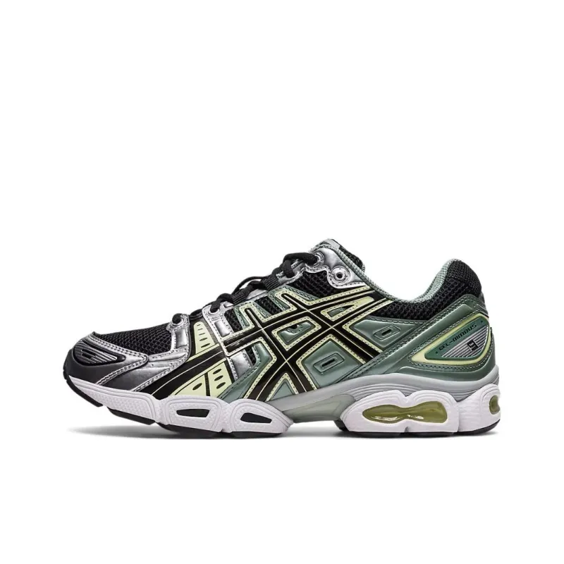 Asics Gel Nimbus 9 Black Green Yellow Silver-0