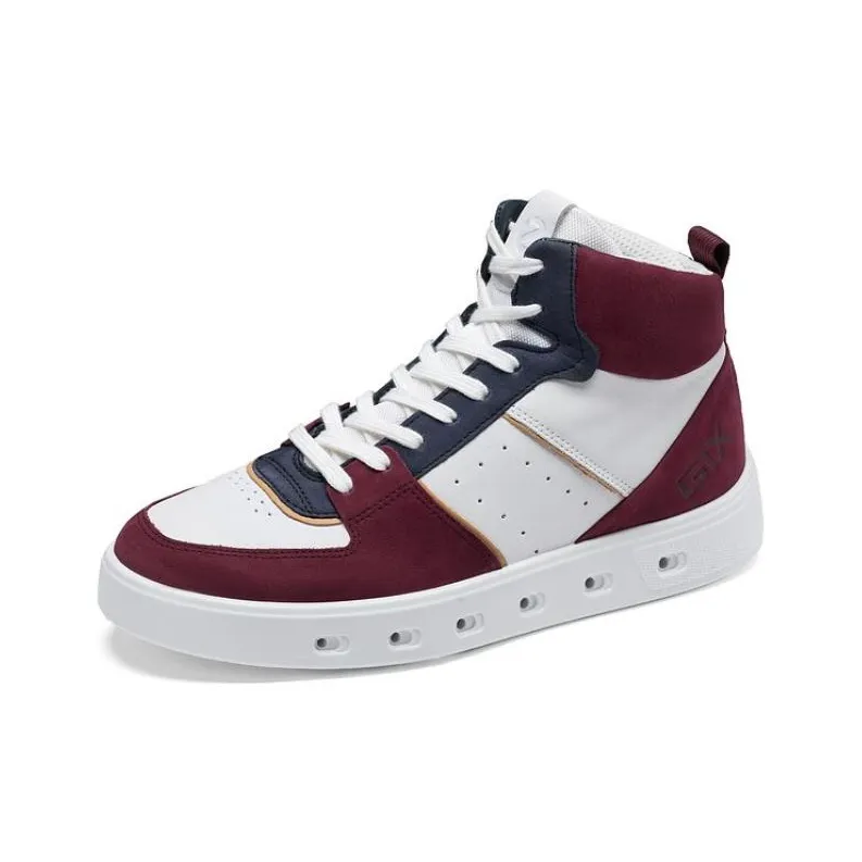 Ecco Street 720 Series Casual Skateboard Shoes Dark Burgundy-1