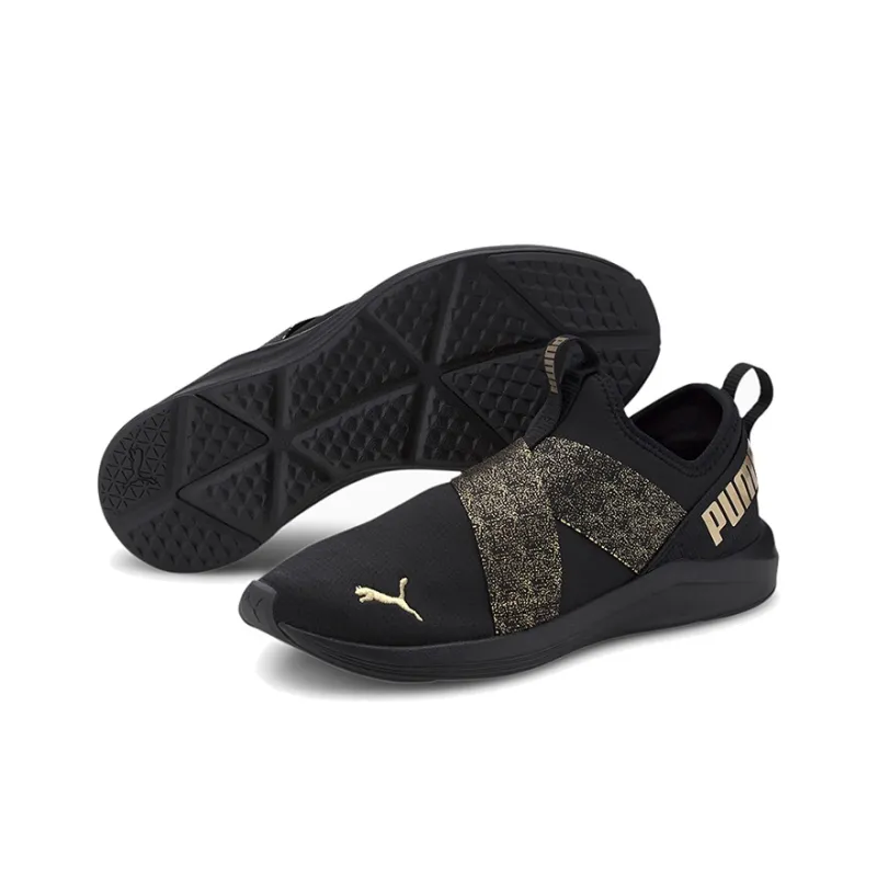 PUMA Prowl Slip on Metallic Low top Running Shoes Black Women's-2