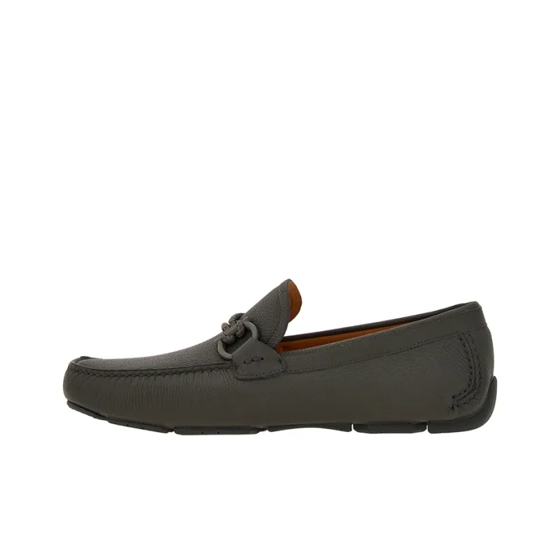 FERRAGAMO Drive Gancini-buckle Leather Loafers-0