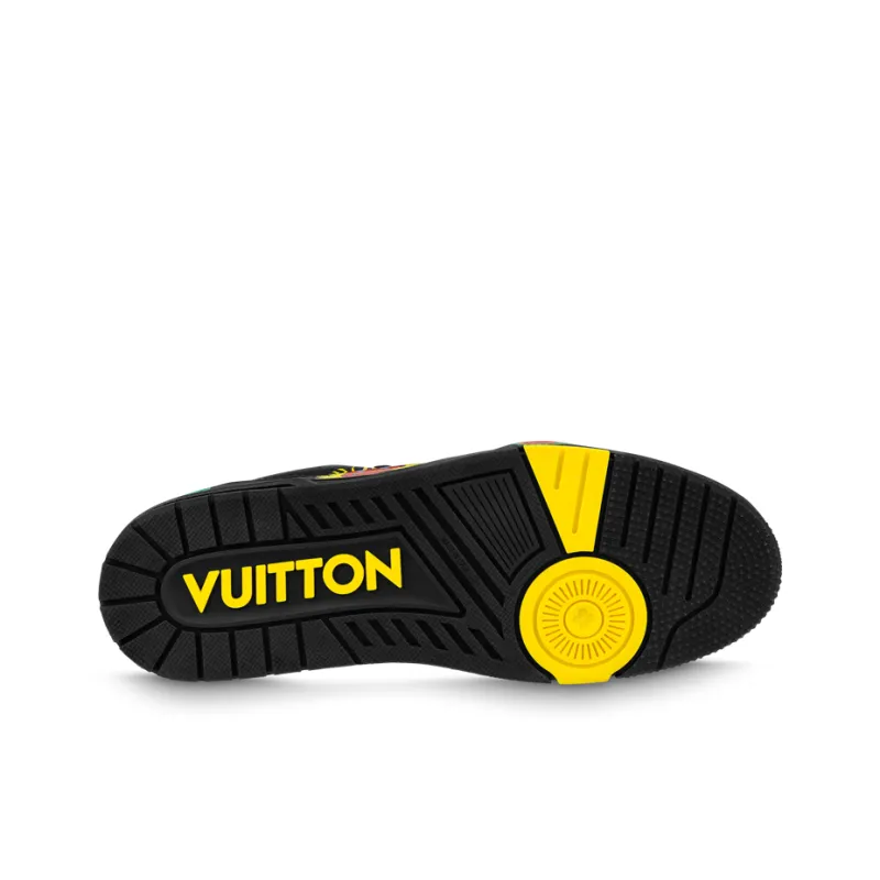 LOUIS VUITTON X Yayoi Kusama Sneaker 'Black With Icons'-4