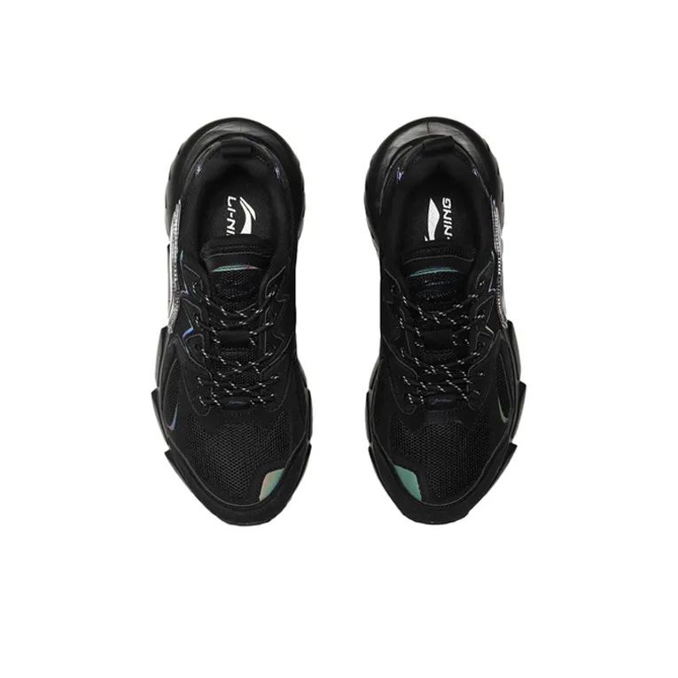 LiNing Omen Abrasion Resistant Breathable Low Top Sports Casual Shoes Men's Black-3