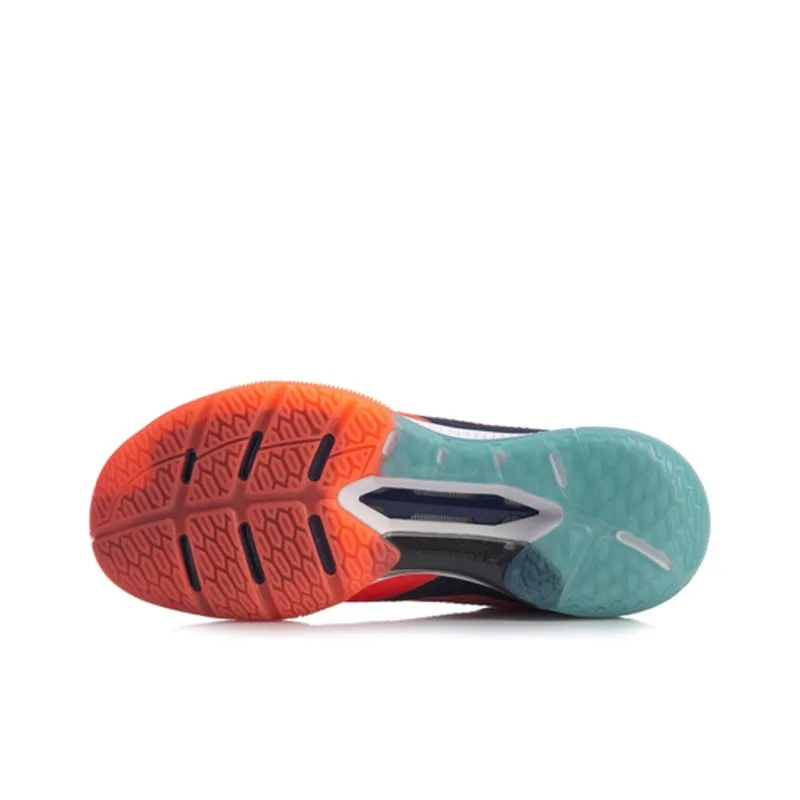LiNing Cool Shark 2.0 Breathable Cushioning Low Top Badminton Shoes Unisex Neon Fruit Red-4