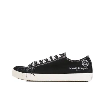 Maison Margiela Tabi Slip Resistant Low Top Skateboard Shoes Women's Black Vintage Version