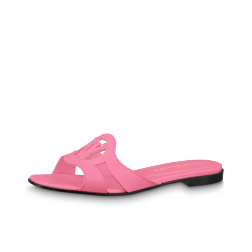 LOUIS VUITTON Isola Slide Slippers Women's Pink