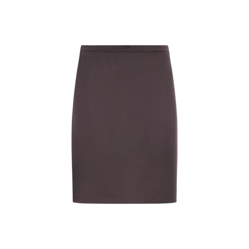THEORY Casual Long Skirts Women's Coffee Brown-1