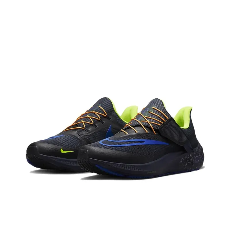 Nike Cushioning Anti-Slip And Wear-Resistant Low-Top Running Shoes Men's Blue Black-2