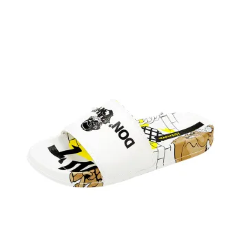 HOTMARZZ Slide Slippers Unisex Black/White