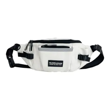 NX DOUGHNUT Composite Cloth Crossbody Sling Bag Regular Unisex White/Gray/Black