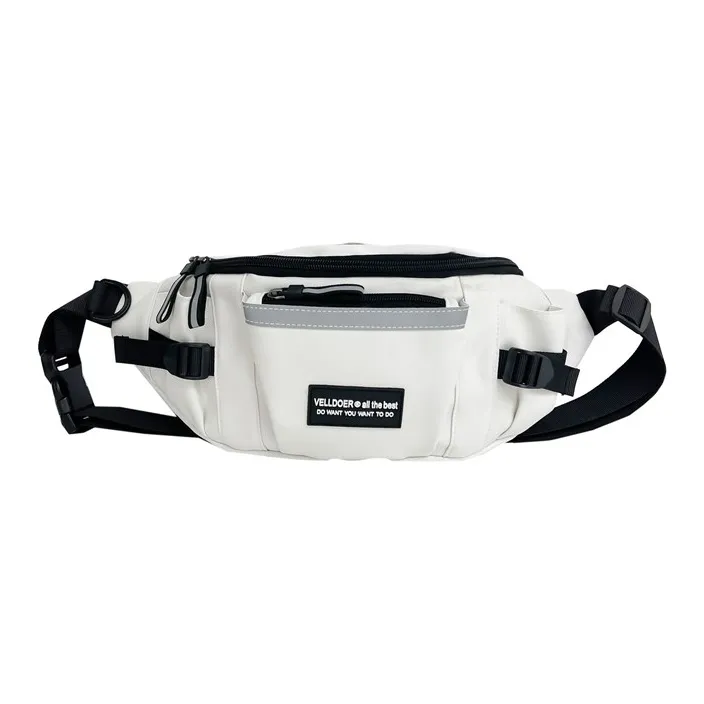 NX DOUGHNUT Composite Cloth Crossbody Sling Bag Regular Unisex White/Gray/Black-0
