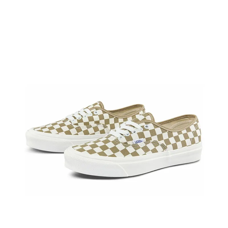 Vans Style 44 Low Tops Casual Skateboarding Shoes Unisex Brown White-1