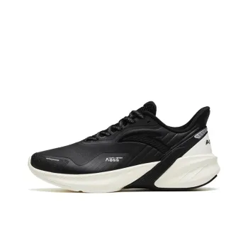 Anta DuCi4 Anti Slip Wear Resistant Low Top Running Shoes Women's Black White