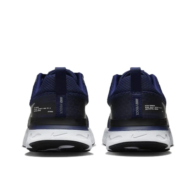 Nike React Infinity Run Flyknit 3 'College Navy Metallic Silver'-4