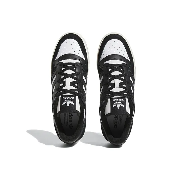 Adidas Forum Low Classic Core Black Cloud White Cream White-4