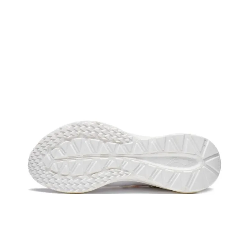 LiNing YueYing 2.0 Cushioning Slip Resistant And Abrasion Resistant Low Top Running Shoes Women's White Green Orange-4