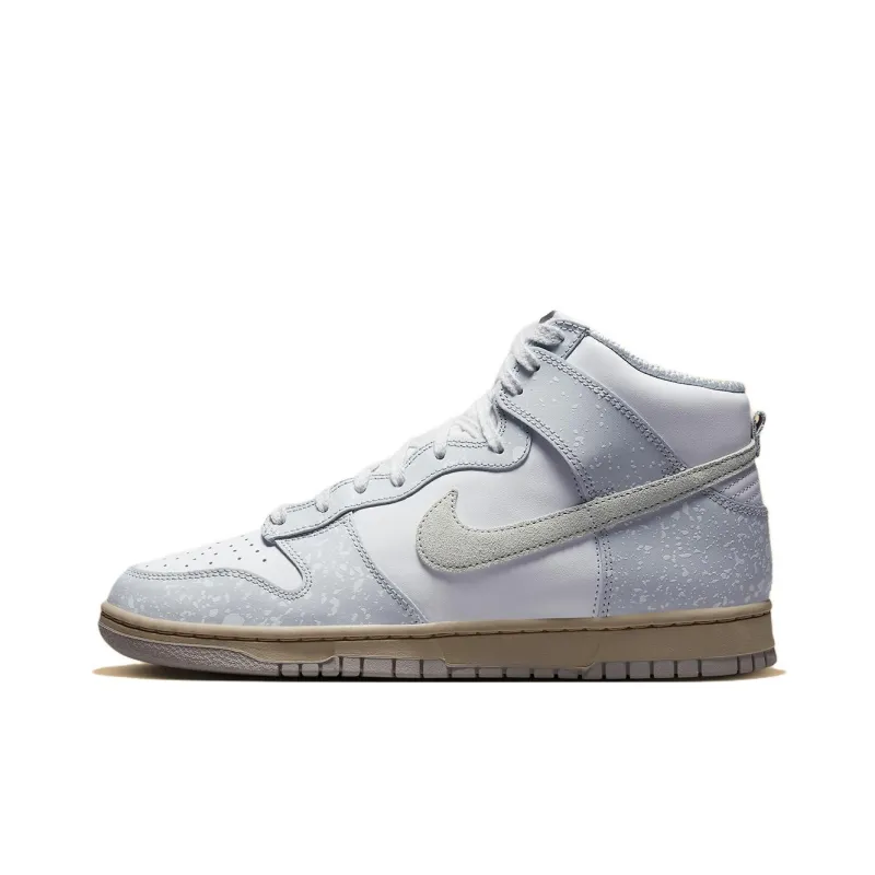 Nike Dunk High Spray Paint White Pure Platinum - POIZON