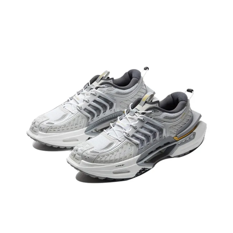 LiNing Xuankong Casual Shoes Women's Low Top Gray/White-2