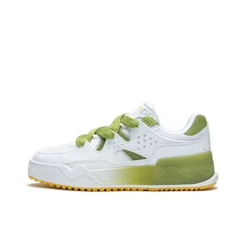 LiNing Shining Star 2 Flash Star 2.0 Wear resistant And Lightweight Low Top Skateboard Shoes Women's White Green