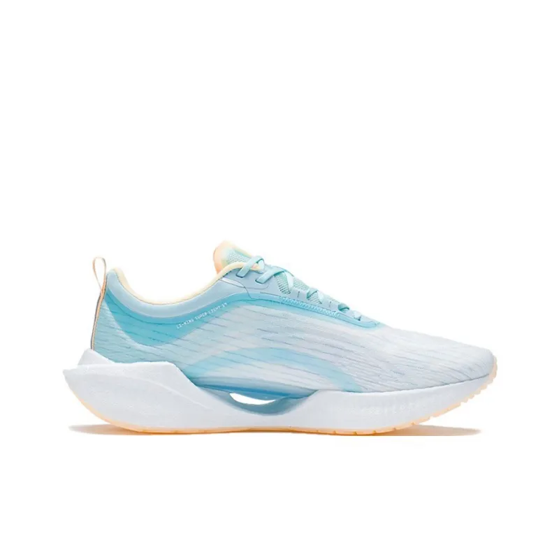 LiNing Super Light 19 Cushioning Anti Slip And Wear Resistant Low Top Running Shoes Women's Light Ice Blue-1