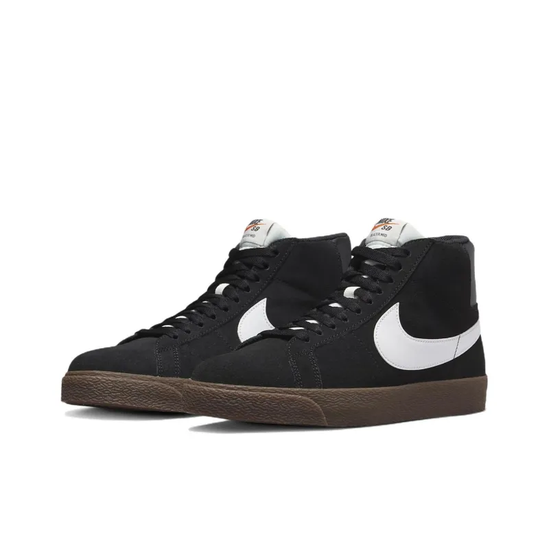 Nike Sb Zoom Blazer Mid Black White Dark Gum-2
