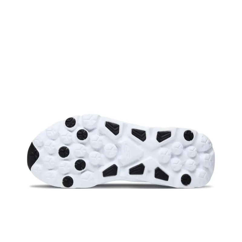 Skechers GO RUN Ride 6 Cushioning Anti-Slip And Wear-Resistant Low-Top Running Shoes Black White-3