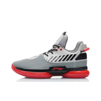 LiNing WOW 7 Way Of Wade 7 Non slip Lightweight Mid Top Basketball Shoes Men's Orange Gray