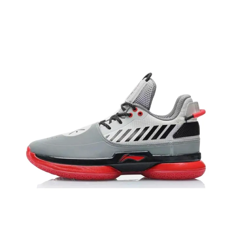 LiNing WOW 7 Way Of Wade 7 Non slip Lightweight Mid Top Basketball Shoes Men's Orange Gray-0