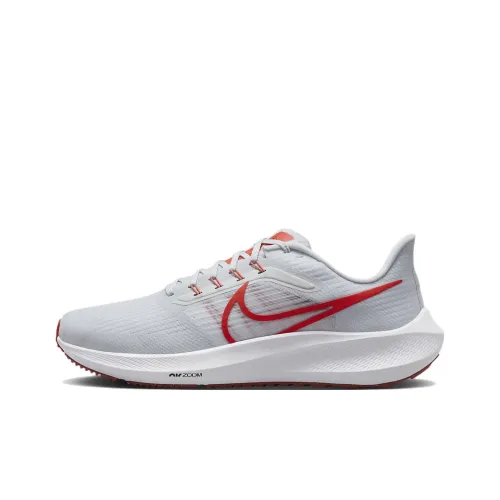 Nike Air Zoom Pegasus 39 Running Shoes Men Low-Top Gray Red