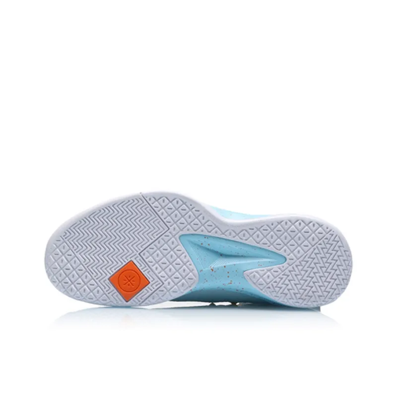 LiNing Blockade Cushioning Anti Slip And Wear Resistant High Top Basketball Shoes Men's Blue-4